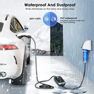 Mobil 16A 32A Single Phase EV Charger Type 2 Type 1 GBT EVSE Stasiun Pengisian 6