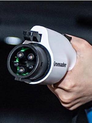 Kabel pengisi daya EV pria ke wanita Tipe 2 Coiled SAE J1772 Tipe 1 1 / 3 Phase 3.6KW - 22KW 1