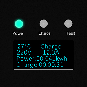 3.5kw 7kw Portable GB/T EV Charger Dengan CEE / Schuko / PSB-16 Plug 8A - 32A Disesuaikan 4