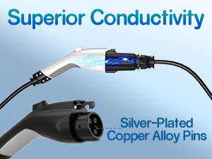 Plug pengisi daya mobil EV SAE J1772 Konektor tipe 1 16A 3.5KW 32A 7KW untuk stasiun pengisian kendaraan listrik EVSE Wallbox 4