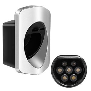 IEC62196-2 Tipe 2 EV Plug Holder Charging Cable Organizer Wall Mount Connector 3