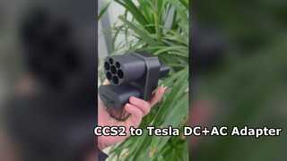 CCS2 ke Tesla EV Adaptor Pengisi Daya DC Konverter Pengisi Daya Cepat untuk Mobil Listrik