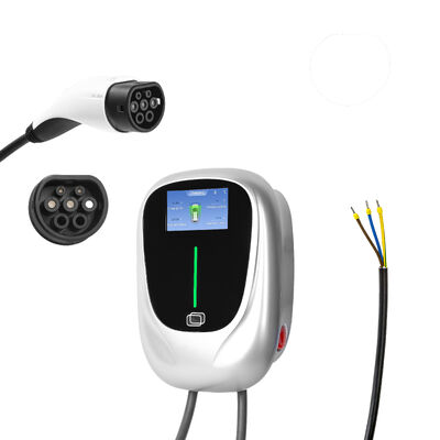 Smart Home Wall-mount EV Charging Station 7KW 11kW 22kW Tipe 1 Tipe 2 EV Charging Station Dengan Aplikasi / RFID / WIFI / Bluetooth
