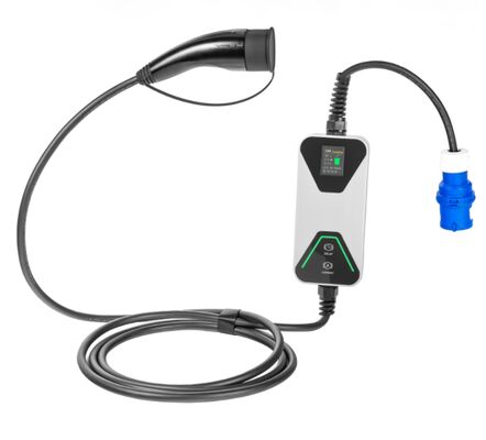 Portable EV Charger Type2 32A 7KW Fast AC Charging Station IEC 62196 WiFi LCD Tuya APP untuk Mobil Listrik Tesla BYD VW
